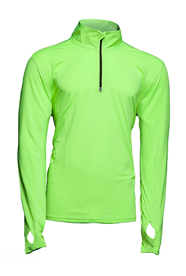 SPORT HALF ZIP LS giallo fluor